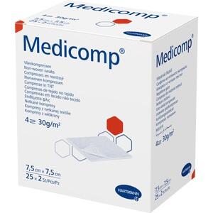MEDICOMP Vlieskomp.steril 7,5x7,5 cm 4fach