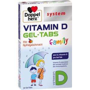 DOPPELHERZ Vitamin D Gel-Tabs family system
