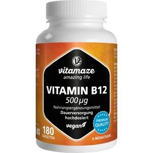 VITAMIN B12 500 μg hochdosiert vegan Tabletten