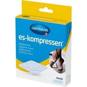 ES-KOMPRESSEN steril 7,5x7,5 cm 8fach 17fädig