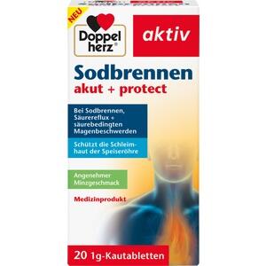 DOPPELHERZ Sodbrennen akut+protect Kautabletten