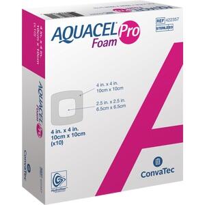AQUACEL Foam Pro 10x10 cm Hydrofiber Schaumverband