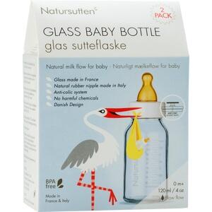Babyflaschen 120ml m Anti-Kolik-Ventil Natursutten