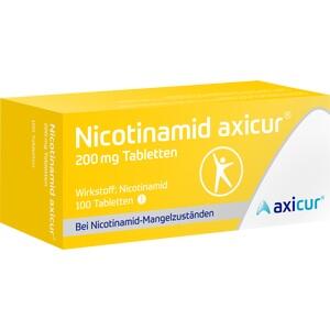 NICOTINAMID axicur 200 mg Tabletten