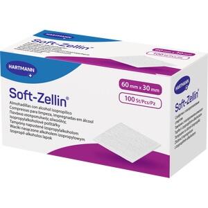 Soft-Zellin Alkoholtupfer 60 x 30 mm