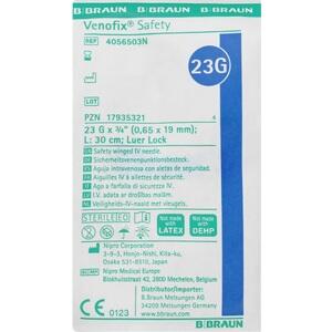 VENOFIX Safety Venenpunkt.23 G 0,65x19mm 30cm blau