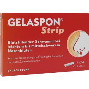 GELASPON Strip 1x1x4 cm Gelatineschwamm