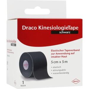 DRACO KINESIOLOGIETAPE 5 cmx5 m schwarz