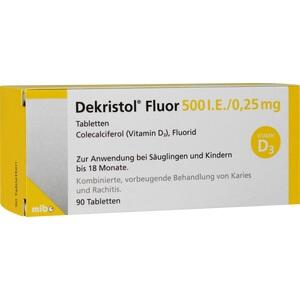DEKRISTOL Fluor 500 I.E./0,25 mg Tabletten