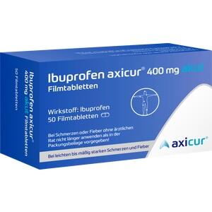 IBUPROFEN axicur 400 mg akut Filmtabletten