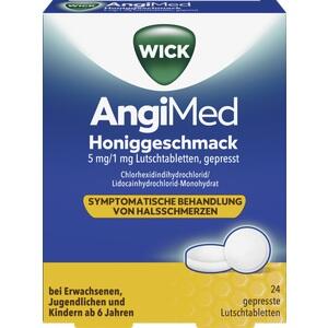 Wick Angimed Honiggeschmack 5mg/1mg Lutschtabl.