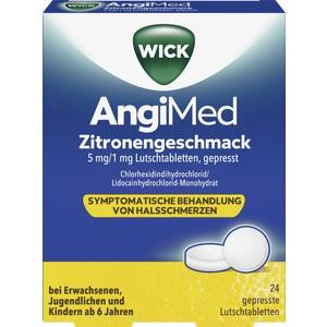 Wick Angimed Zitronengeschmack 5mg/1mg Lutschtabl.