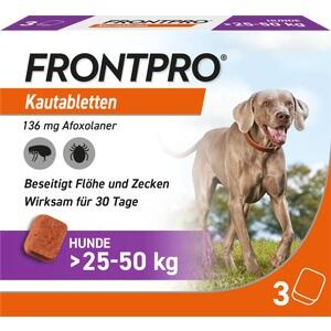 FRONTPRO 136 mg Kautabletten für Hunde 25-50kg