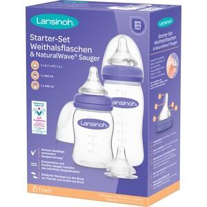 Lansinoh Starter-Set Babyflasch.&naturalwave Sauge