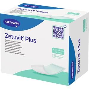ZETUVIT Plus extrastarke Saugkompr.steril 10x10 cm m