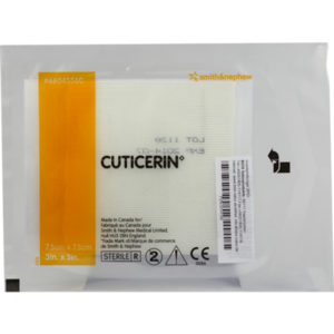 CUTICERIN 7,5x7,5 cm Gaze m.Salbenbeschichtung