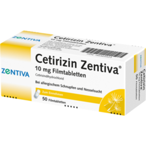 CETIRIZIN Zentiva 10 mg Filmtabletten