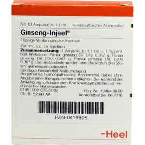 GINSENG INJEEL Ampullen