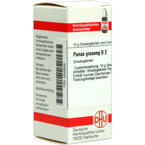 PANAX GINSENG D 2 Globuli