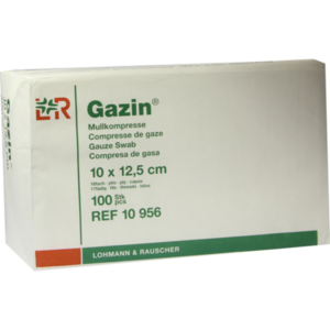 GAZIN Mullkomp.10x12,5 cm unsteril 16fach Op