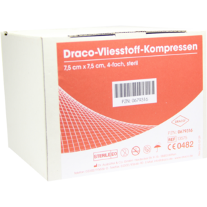 VLIESSTOFF-KOMPRESSEN steril 7,5x7,5 cm 4fach