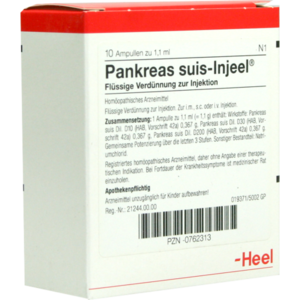 PANKREAS SUIS Injeel Ampullen