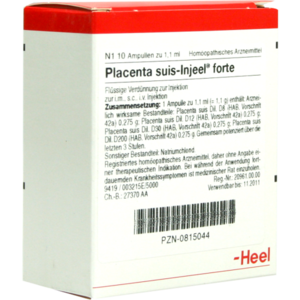 PLACENTA SUIS Injeel forte Ampullen