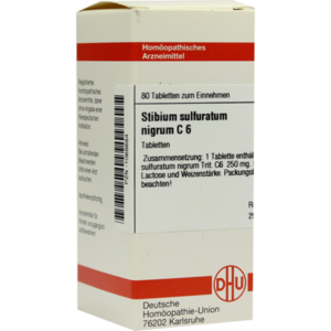 STIBIUM SULFURATUM NIGRUM C 6 Tabletten