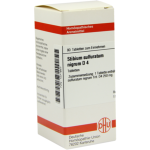 STIBIUM SULFURATUM NIGRUM D 4 Tabletten