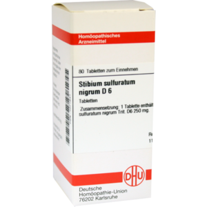 STIBIUM SULFURATUM NIGRUM D 6 Tabletten