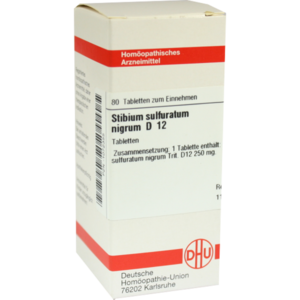 STIBIUM SULFURATUM NIGRUM D 12 Tabletten