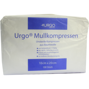 URGO MULLKOMPRESSEN 10x20 cm unsteril 8fach