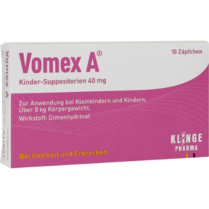 VOMEX A Kinder-Suppositorien 40 mg