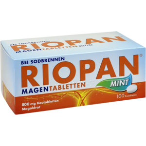 RIOPAN Tabletki żołądkowe Mięta 800 mg tabletki do rozgryzania i żucia