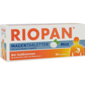 RIOPAN Maag-Munt Tabletten 800 mg Kauwtabletten