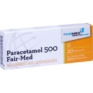 PARACETAMOL 500 Fair Med Tabletten