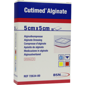 CUTIMED Alginate Alginatkompressen 5x5 cm