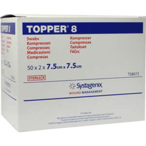TOPPER 8 Kompr.7,5x7,5 cm steril