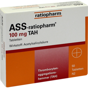 ASS-ratiopharm 100 mg TAH Tabletten