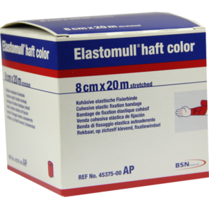 ELASTOMULL haft color 8 cmx20 m Fixierb.rot