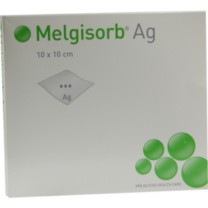 MELGISORB Ag Verband 10x10 cm