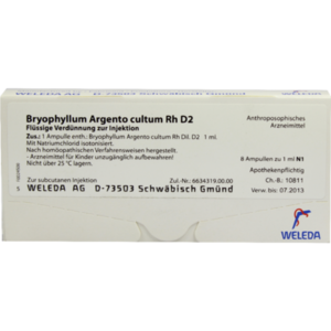 BRYOPHYLLUM ARGENTO cultum Rh D 2 Ampullen