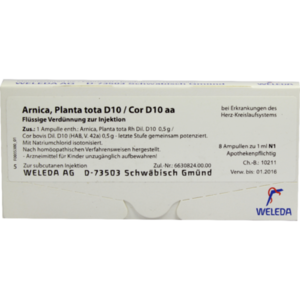 ARNICA PLANTA tota D 10/Cor D 10 aa Ampullen