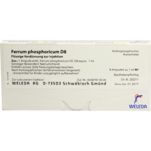FERRUM PHOSPHORICUM D 8 Ampullen