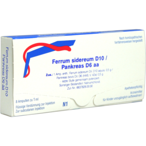 FERRUM SIDEREUM D 10/Pankreas D 6 aa Ampullen