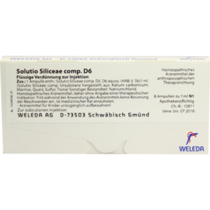 SOLUTIO SILICEAE comp.D 6 Ampullen