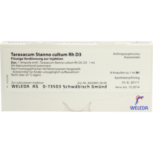 TARAXACUM STANNO cultum RH D 3 Ampullen