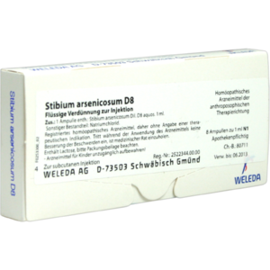 STIBIUM ARSENICOSUM D 8 Ampullen