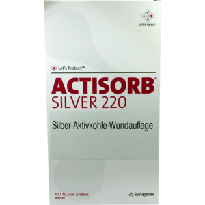 ACTISORB 220 Silver 10,5x19 cm steril Kompressen