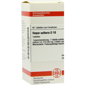 Hepar Sulfuris D 10 Tabletten 80 St - Dhu Arzneimittel - Markenshop 